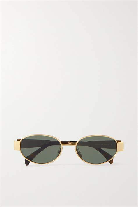 celine oval gold frame sunglasses|celine sunglasses women's.